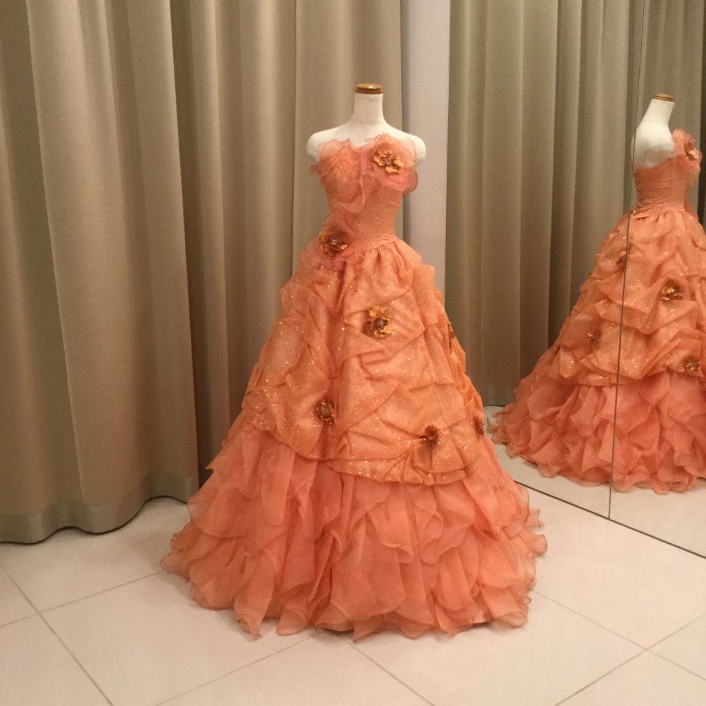 【最終値下】オレンジ ドレス org.jpg